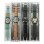 4 Armbanduhren SWATCH Schweiz, 1990er