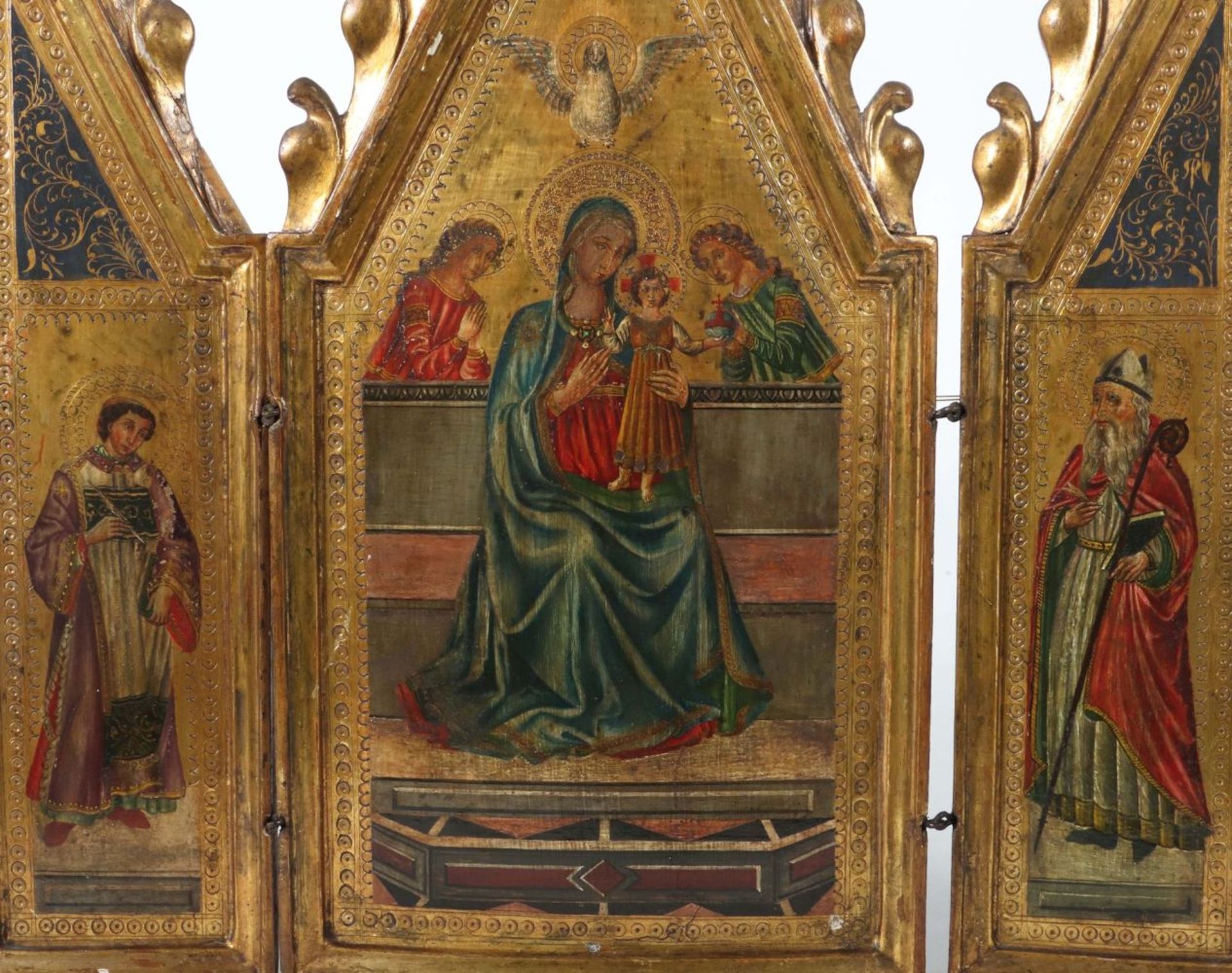 Triptychon Maria mit Jesus wohl - Image 3 of 5