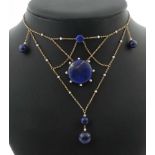 Feines Collier mit Lapis Lazuli Ende