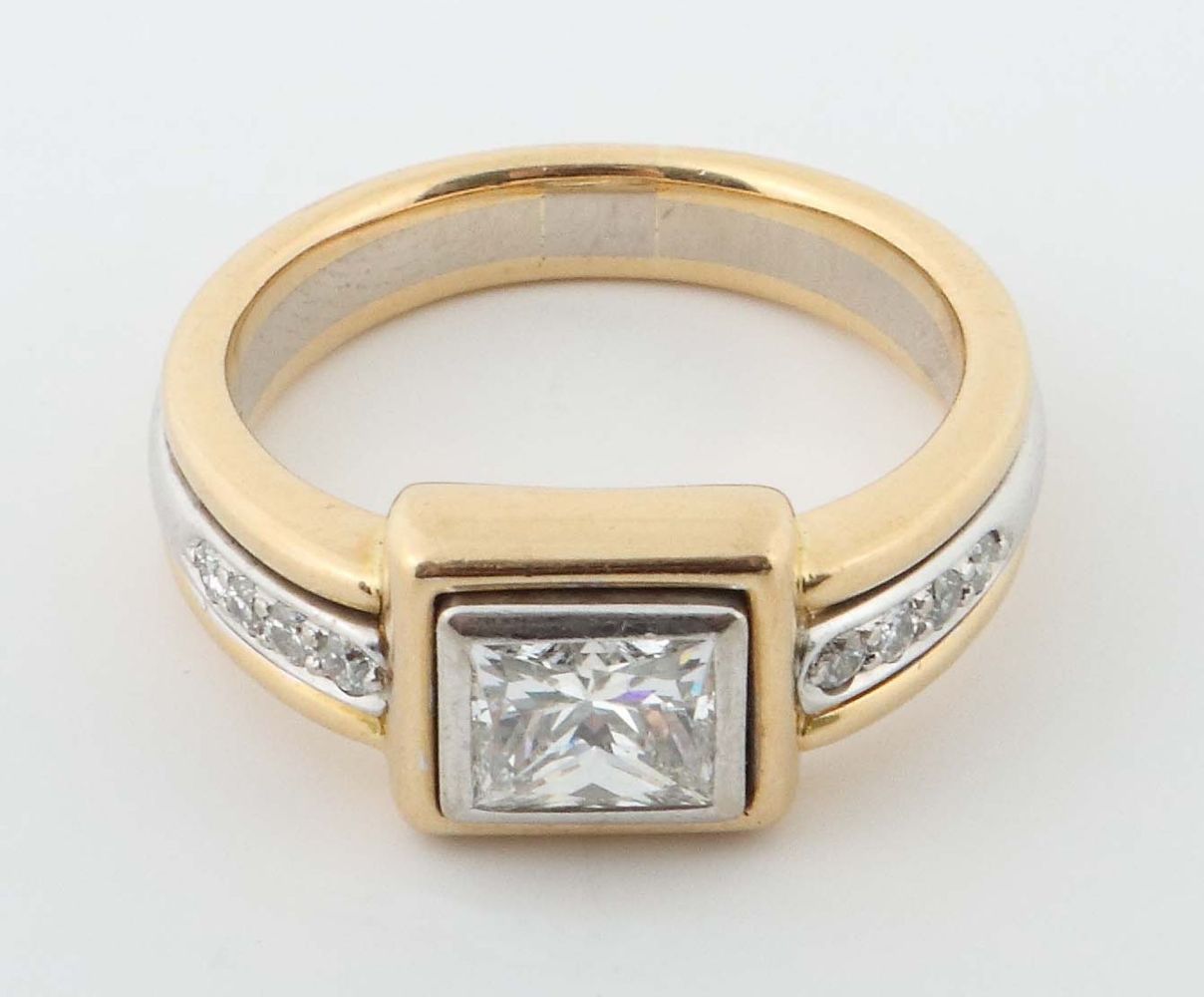 Bicolor-Diamantring Gelbgold/Weißgold - Image 2 of 2