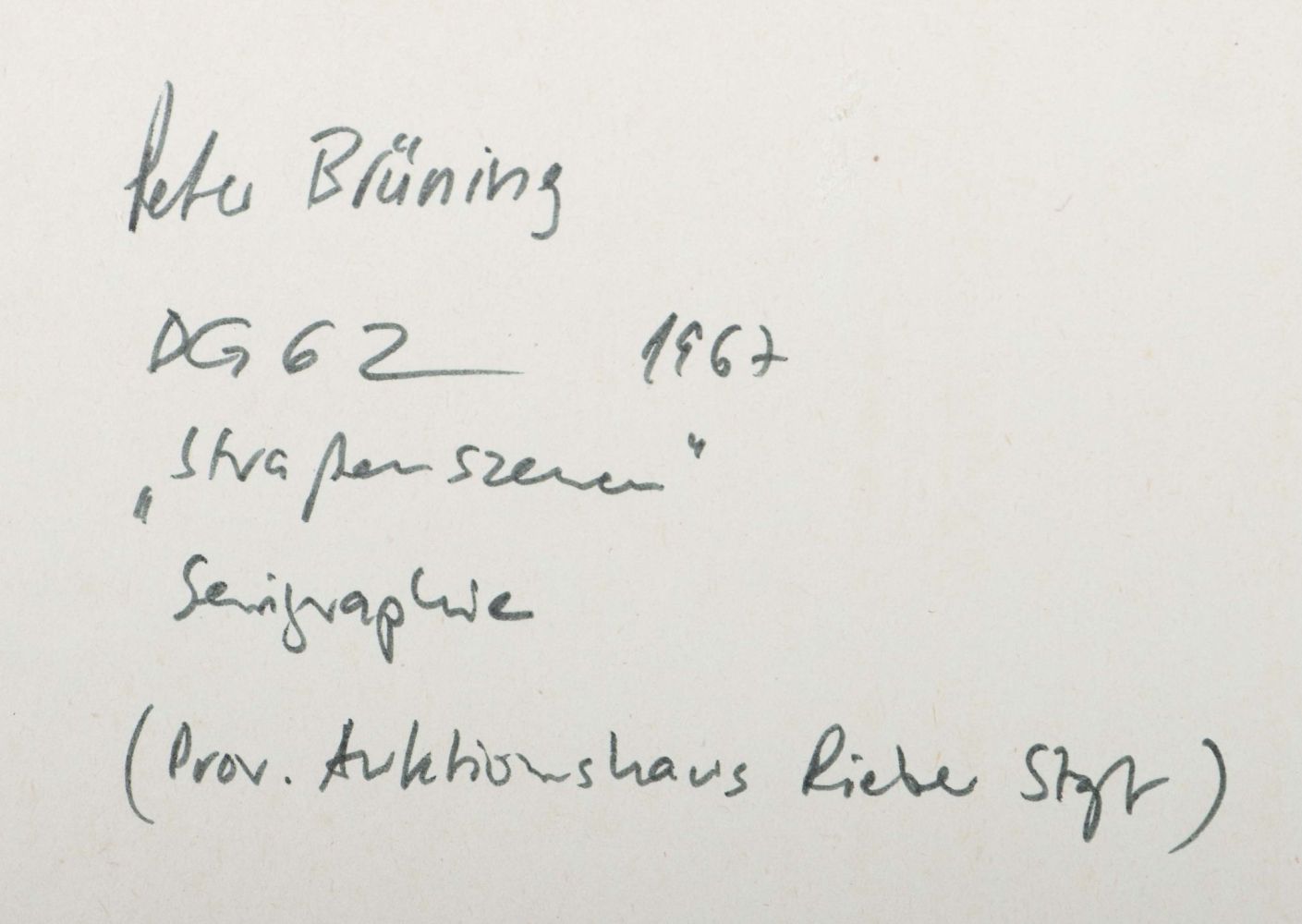 Brüning, Peter Düsseldorf 1929 - 1970 - Image 4 of 4