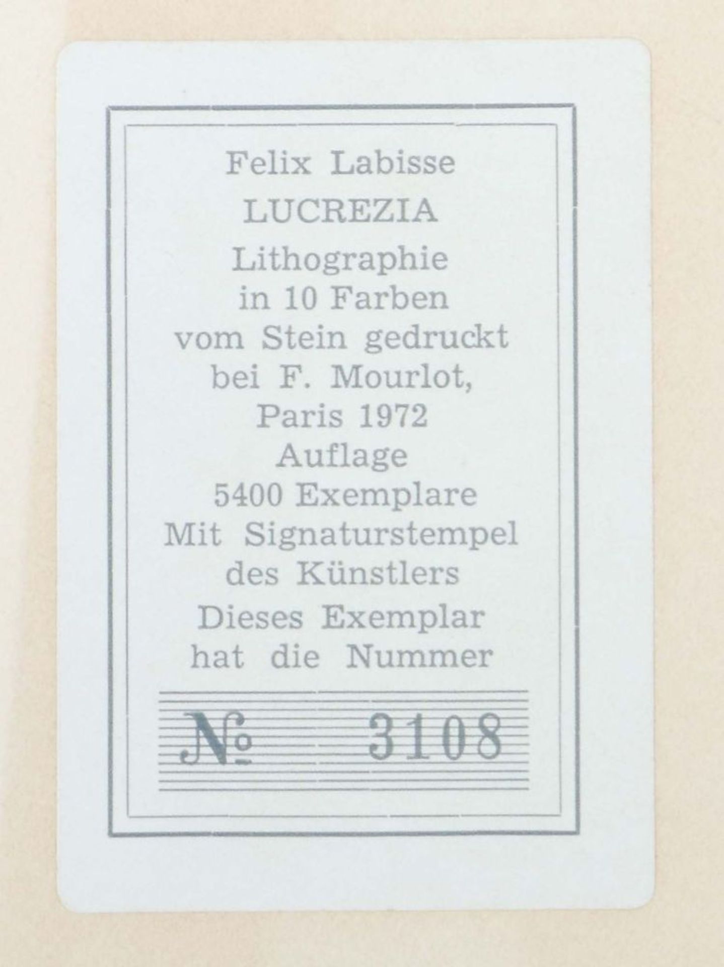 Labisse, Felix (nach) Marchiennes 1905 - Bild 4 aus 4