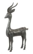 Gazelle wohl Persien, Weißmetall,