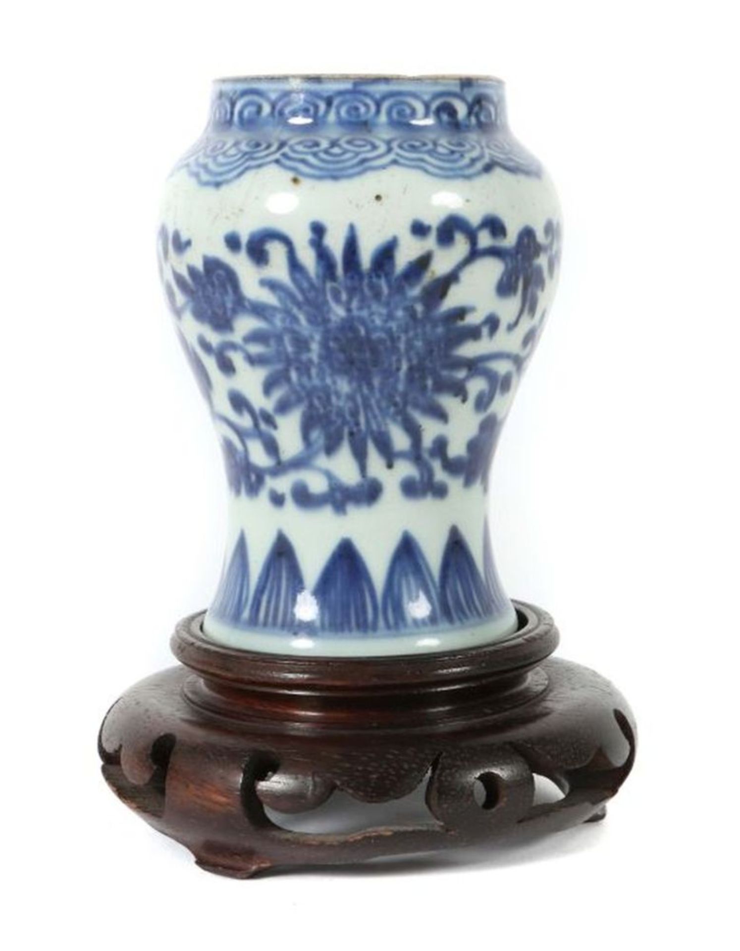 Kleine Balustervase China, wohl 1.