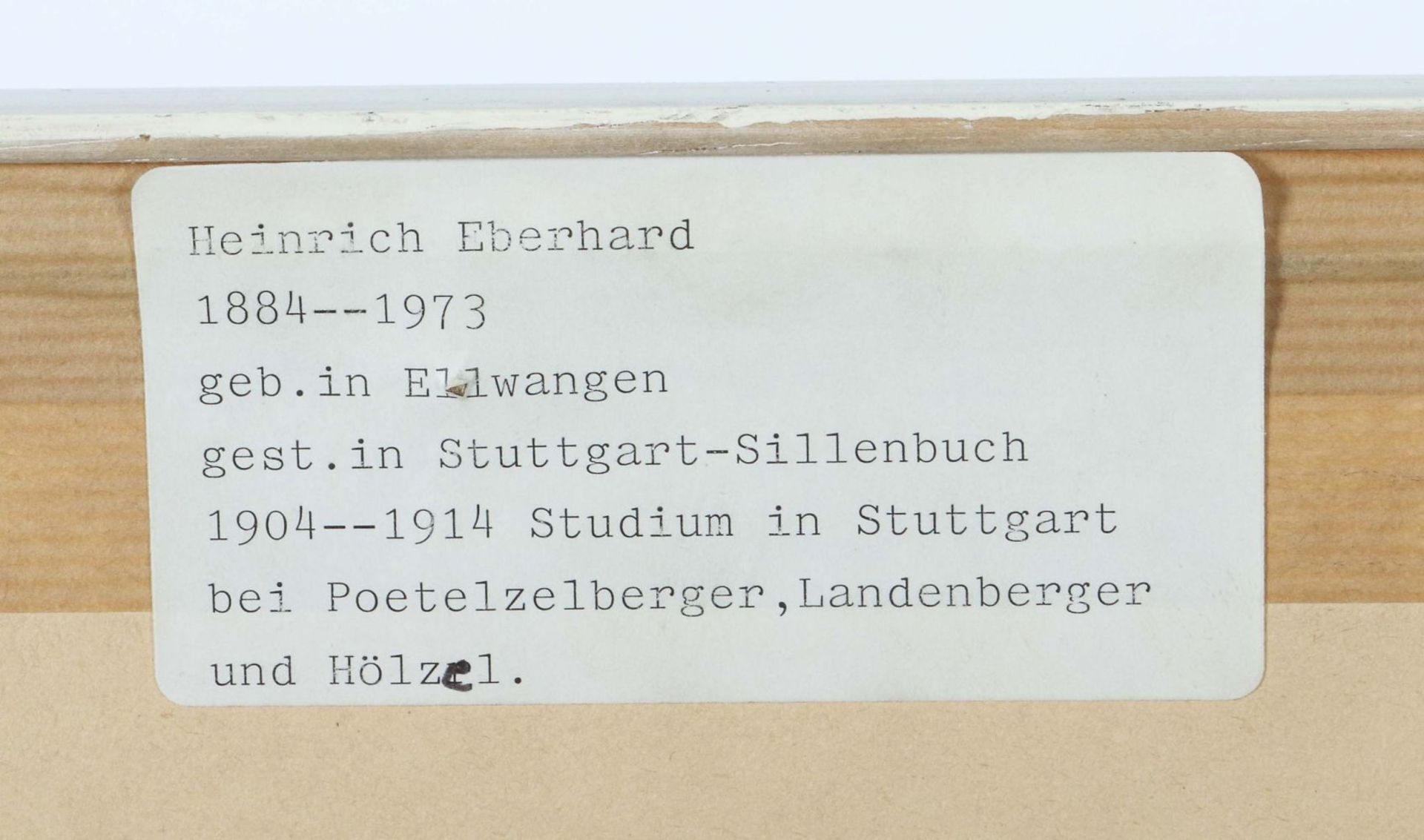 Eberhard, Heinrich (attr.) Ellwangen - Bild 3 aus 3