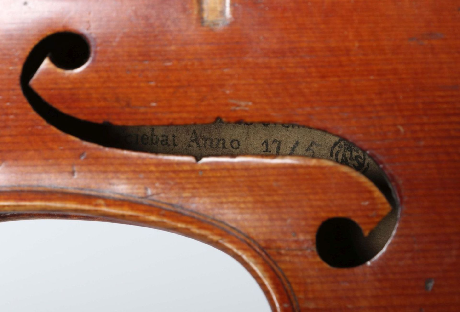 Geige mit Bogen wohl 1. Drittel 20. - Image 6 of 7