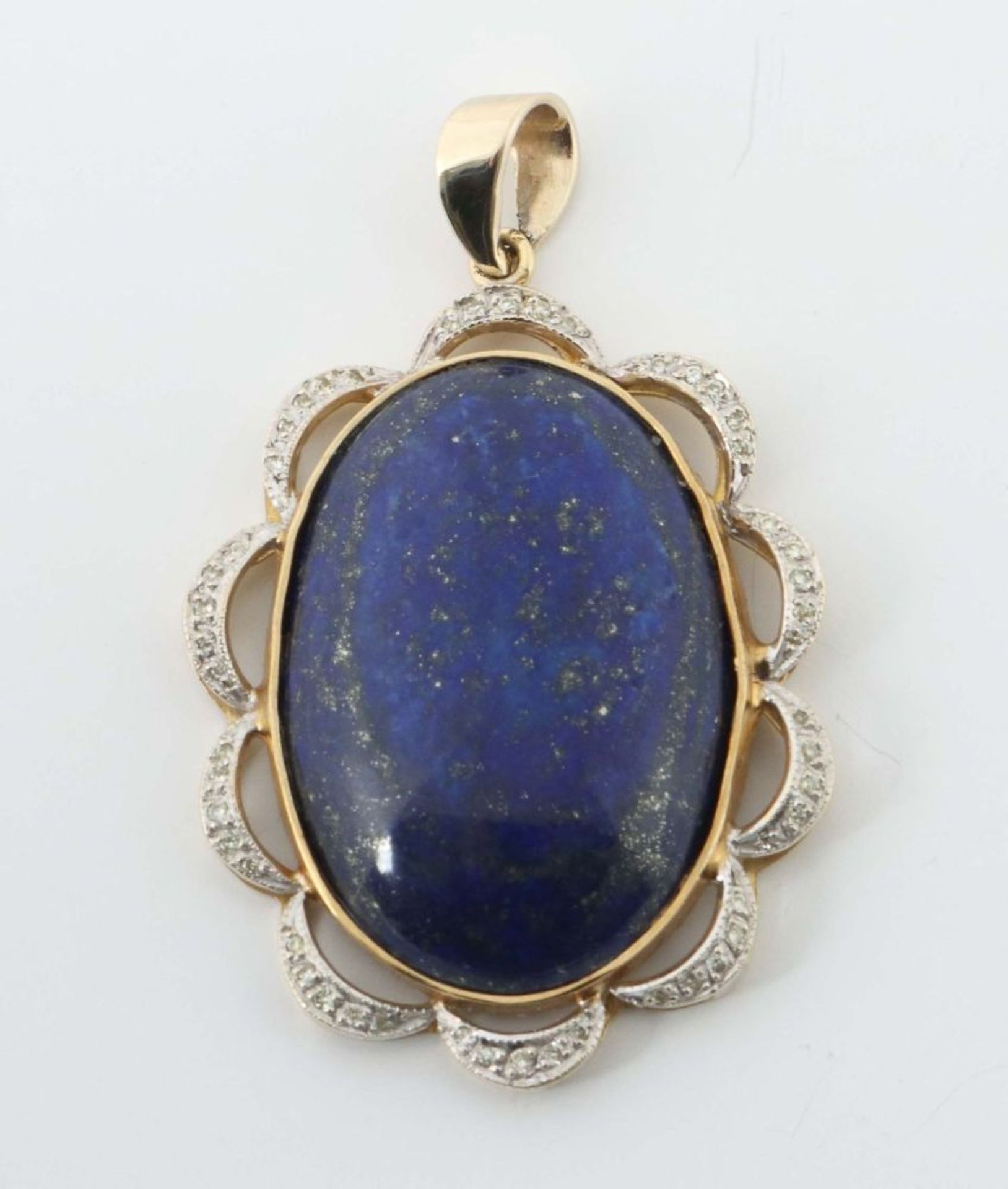 Lapis Lazuli Anhänger Gelbgold 750,