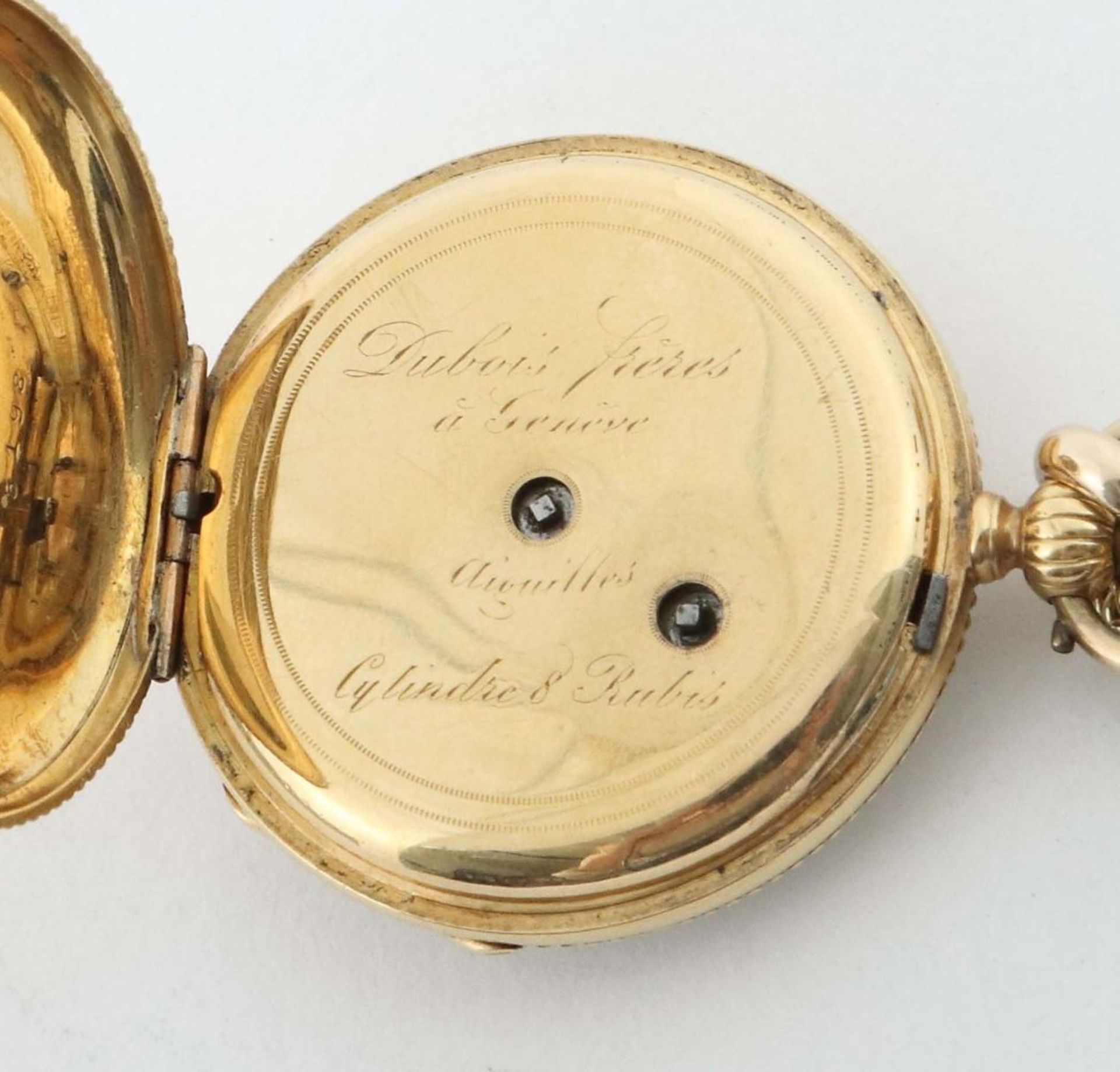 Damentaschenuhr um 1900, Gelbgold 750, - Image 3 of 3