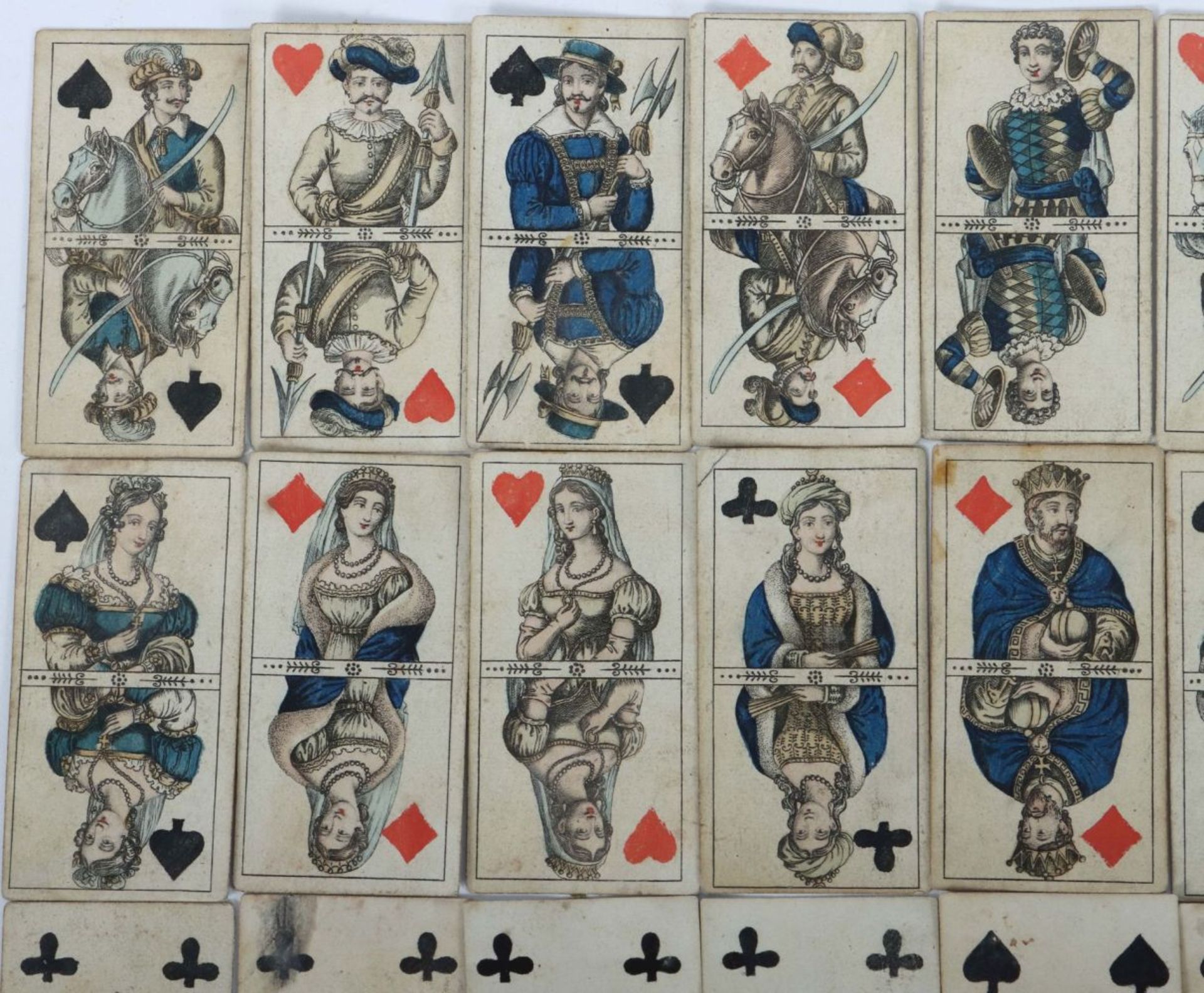 Kartenspiel 1839, 32 Blatt: 16 x - Bild 3 aus 7