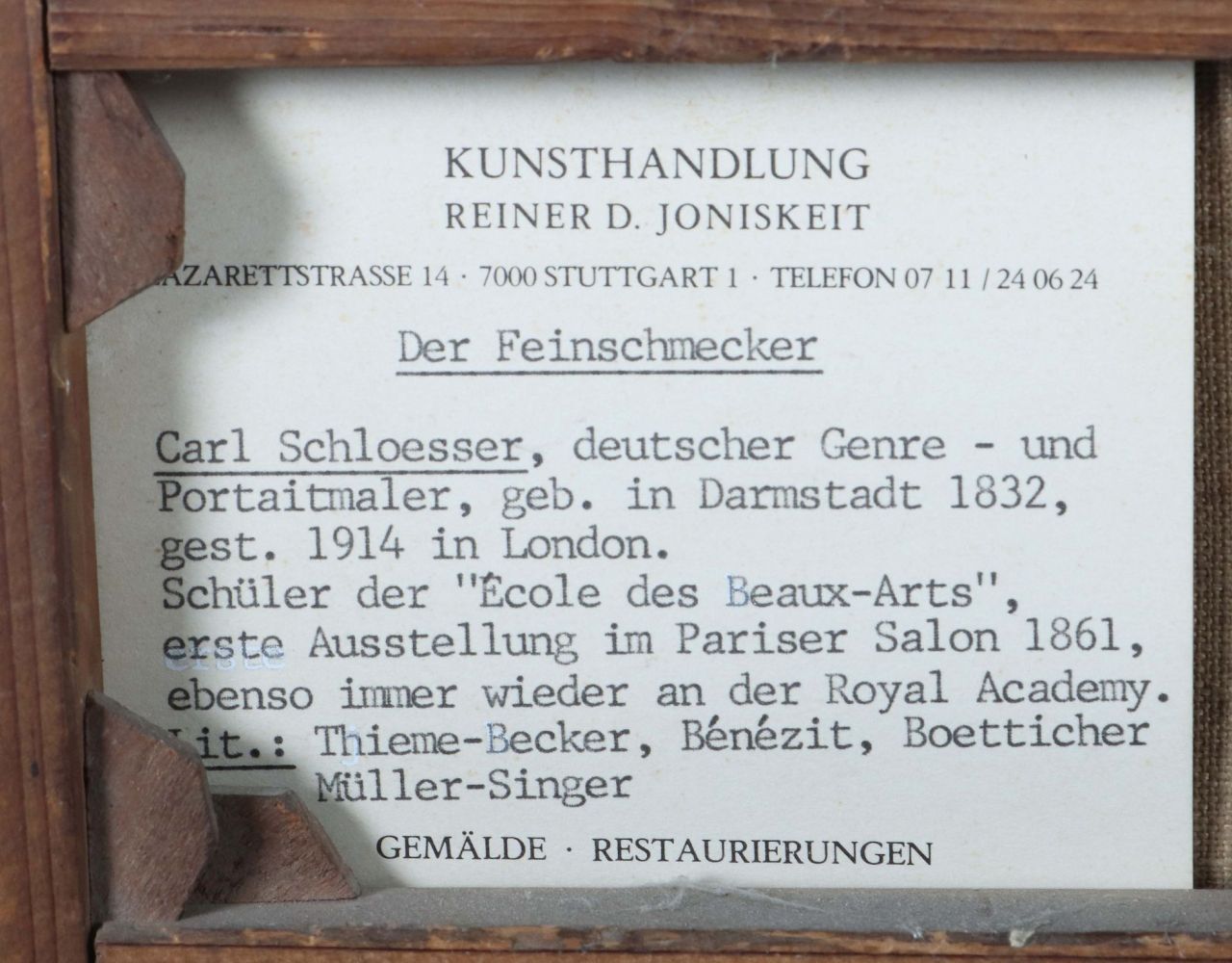 Schlösser, Carl Bernhard Darmstadt - Image 5 of 6