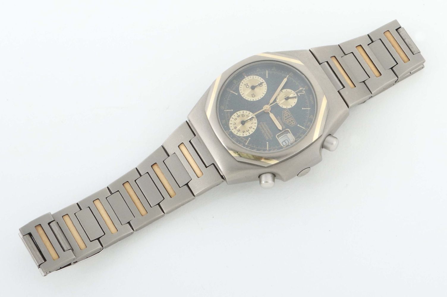 Chronograph HEUER "Titanium" Schweiz, - Image 2 of 3