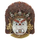 Bergkristallmaske eines Mahakala