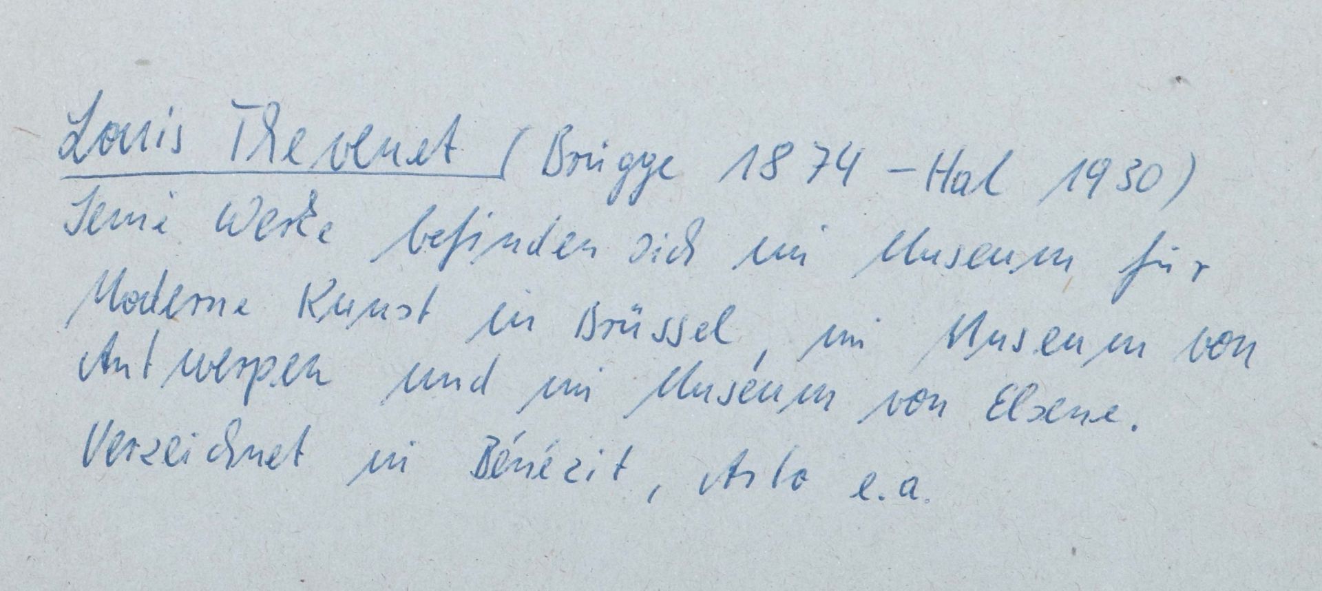 Thievenet, Louis Brügge 1874 - 1930 - Image 4 of 5