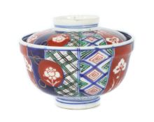 Imari-Chawan mit Deckel Japan,