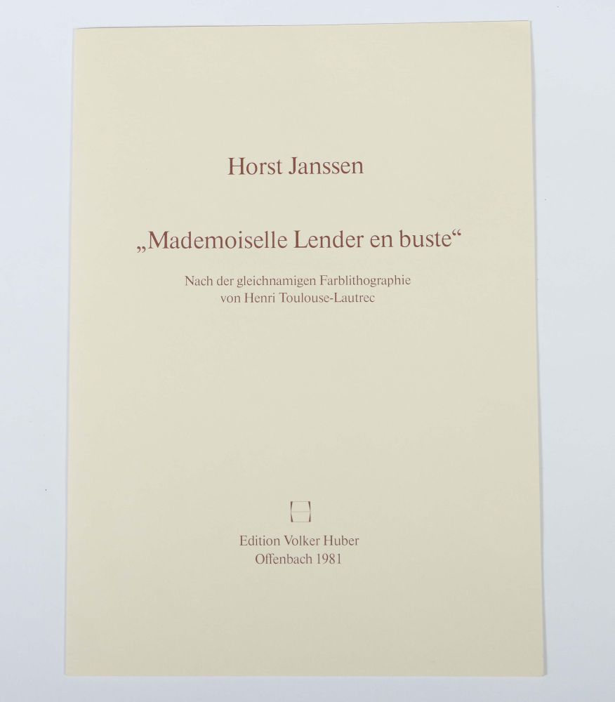 Janssen, Horst Hamburg 1929 - 1995 - Image 3 of 3