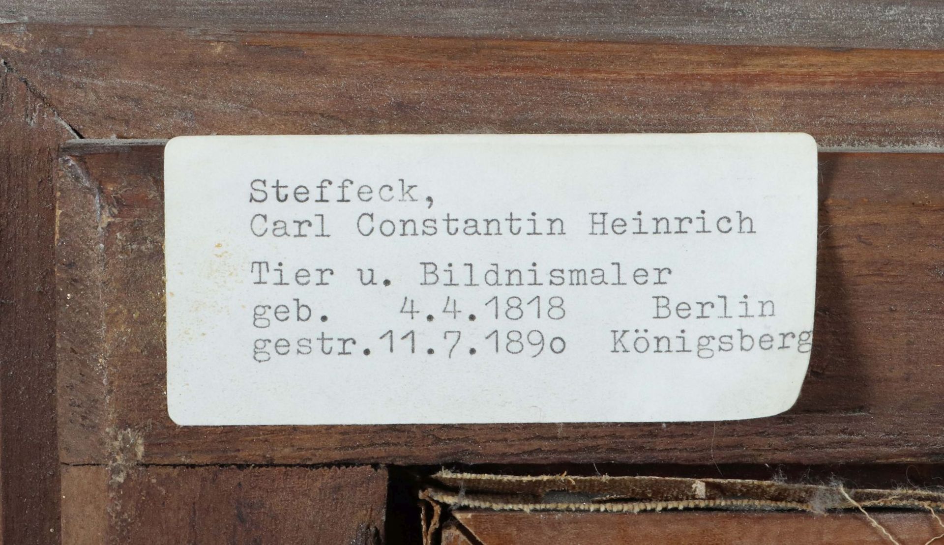 Steffeck, Carl Constantin (attr.) 1818 - Image 4 of 5