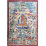 Thangka eines Medizinbuddhas