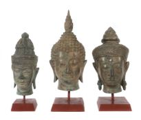 Drei Buddhaköpfe Kambodscha/Thailand,