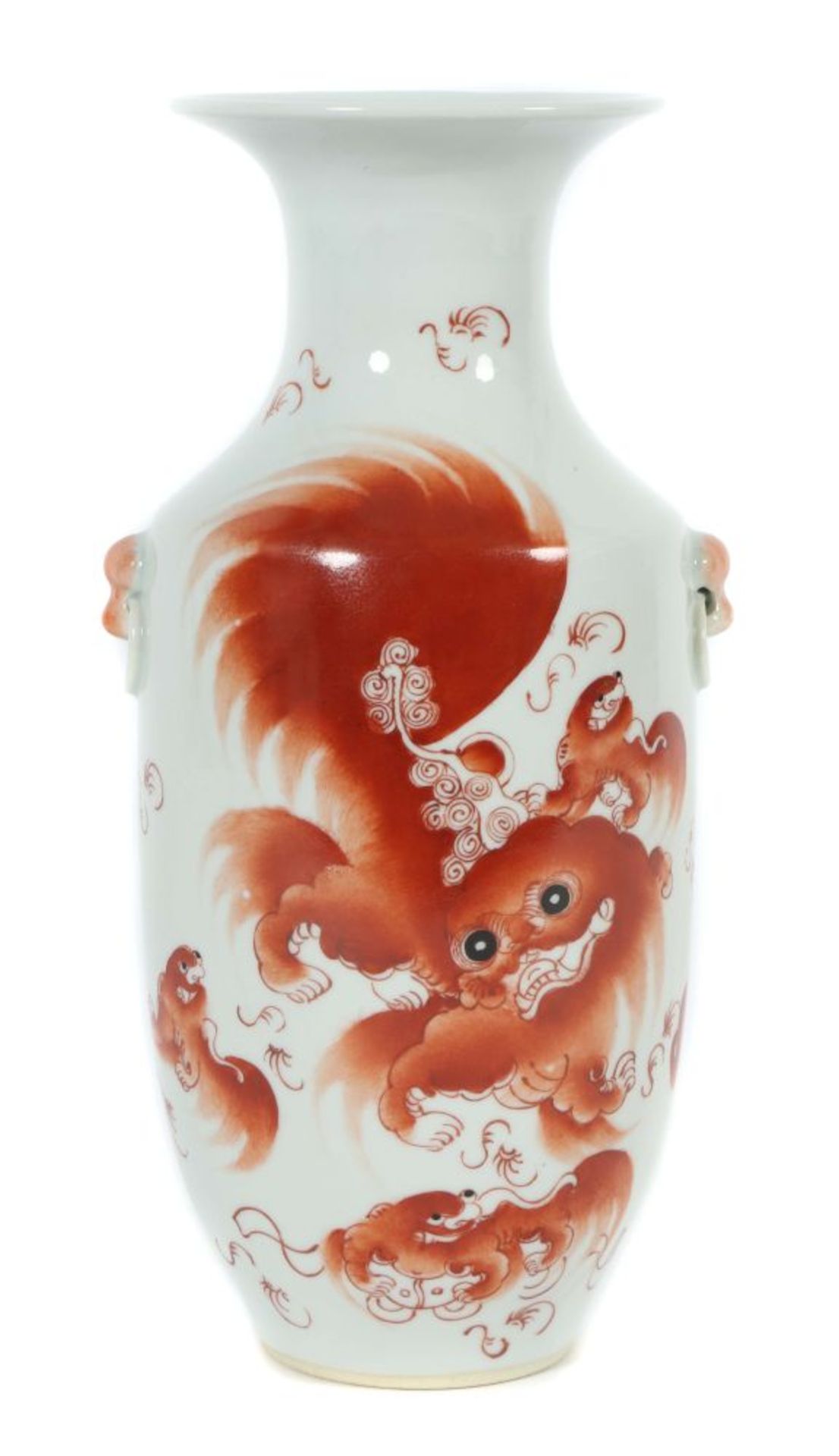 Vase mit Pho-Hund China, 20. Jh.,