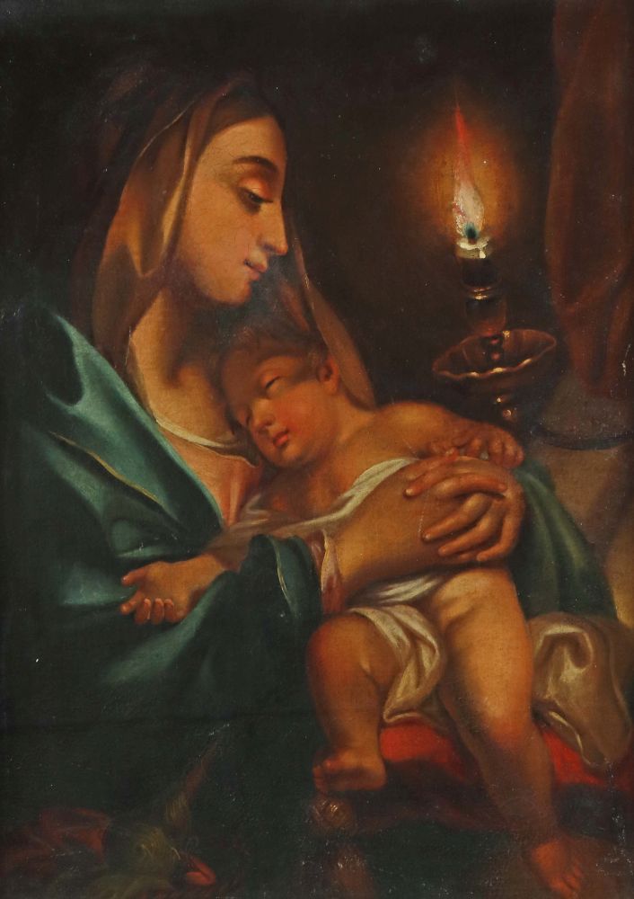 Maler des 19. Jh. "Madonna mit Kind",