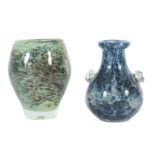 2 Vasen mit Pulvereinschmelzungen 1x