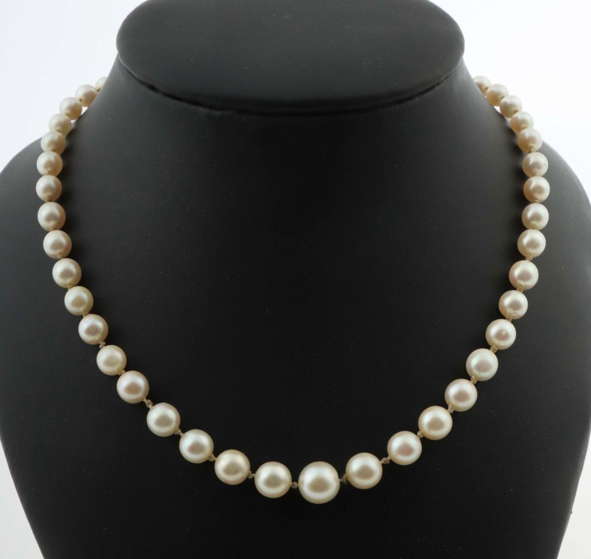 Perlenkette mit Bicolorschließe 1.