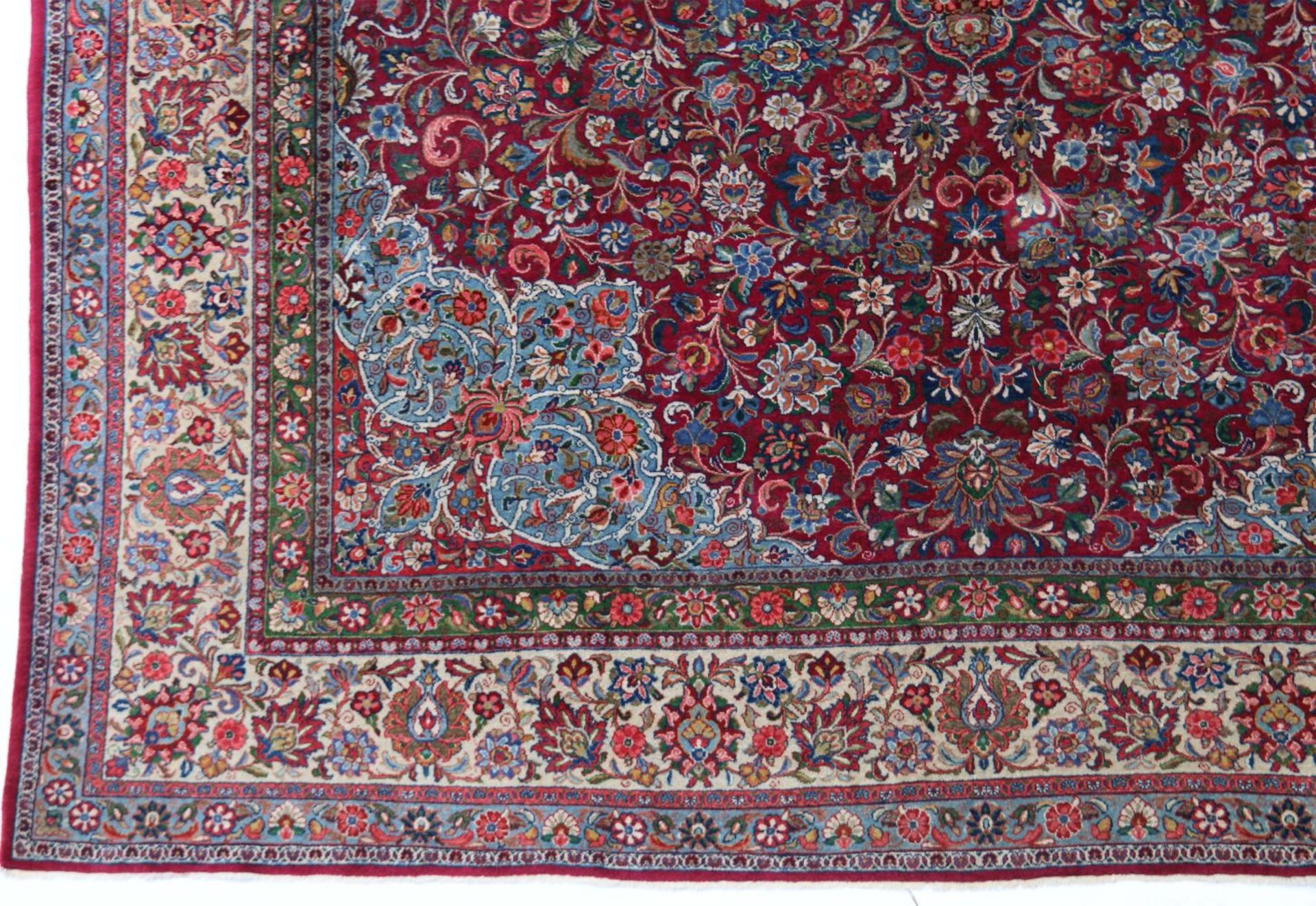 Mashad Medaillonteppich Persien, wohl - Bild 2 aus 3