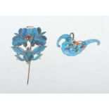 Haarschmuck mit Eisvogelfedern China,