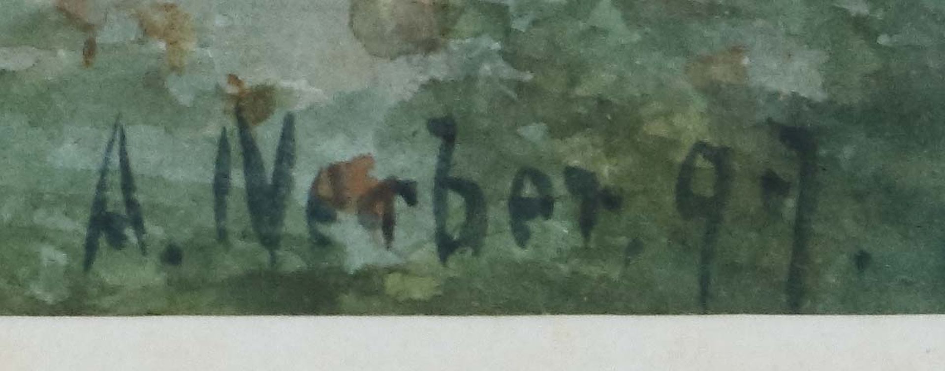 Neber, Anton 1851 - 1920. "Sommerliche - Image 3 of 3