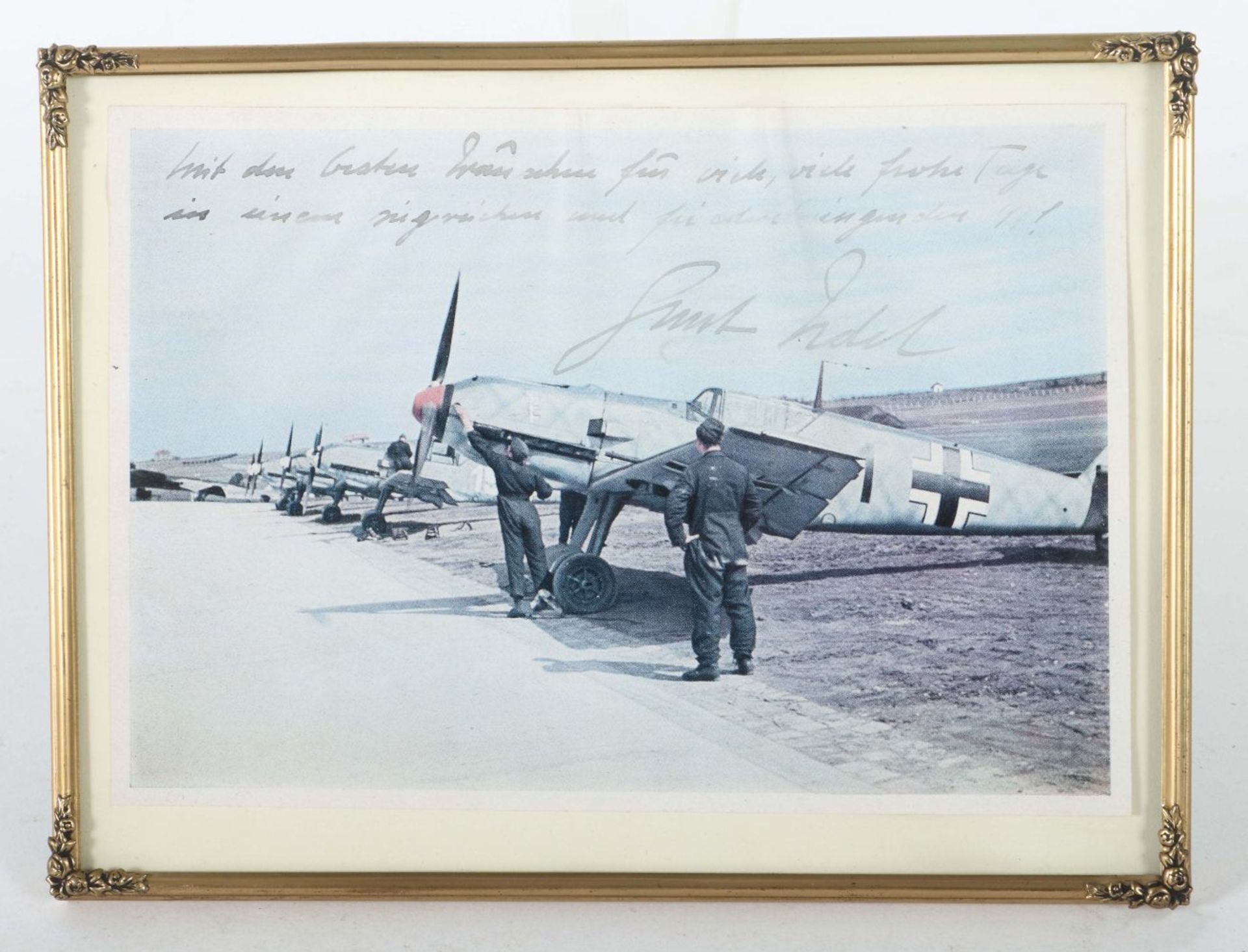 Ernst Udet Grußkarte mit handschriftlicher - Bild 2 aus 2