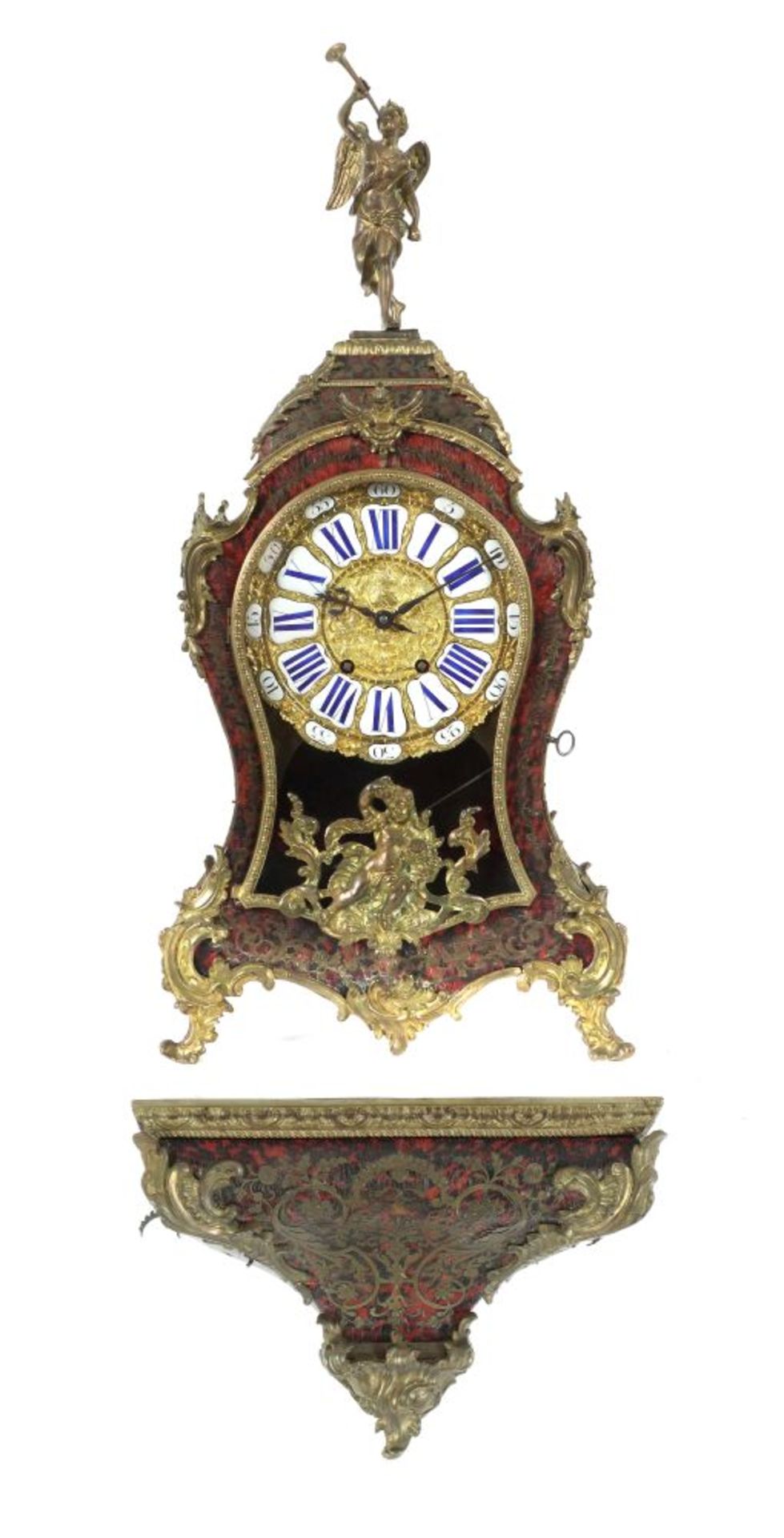 Boulle-Uhr mit Konsole und