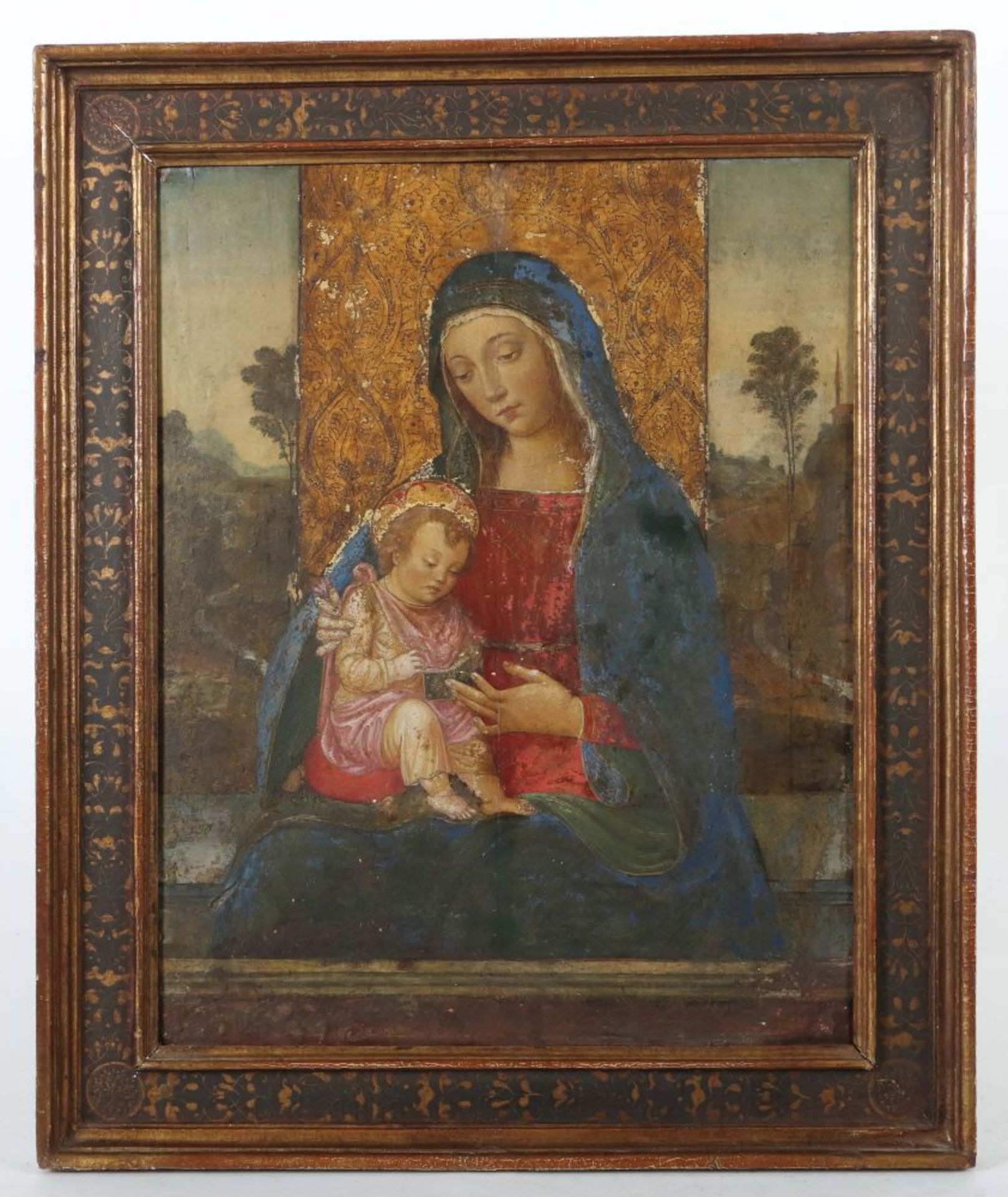 Kirchenmaler des 19. Jh. "Maria mit - Bild 2 aus 3