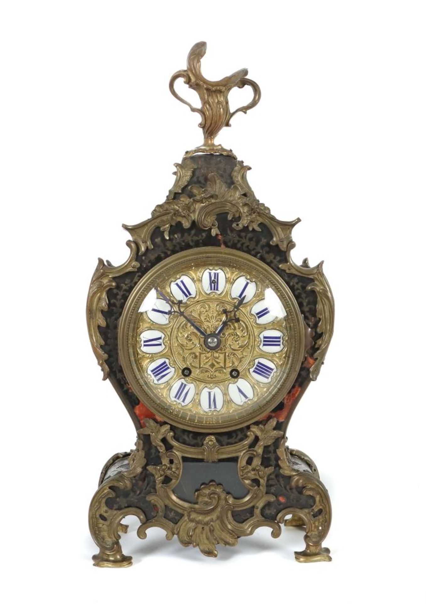 Boule-Uhr mit Konsole um 1900, - Image 2 of 5