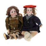2 große Puppen Simon & Halbig, um