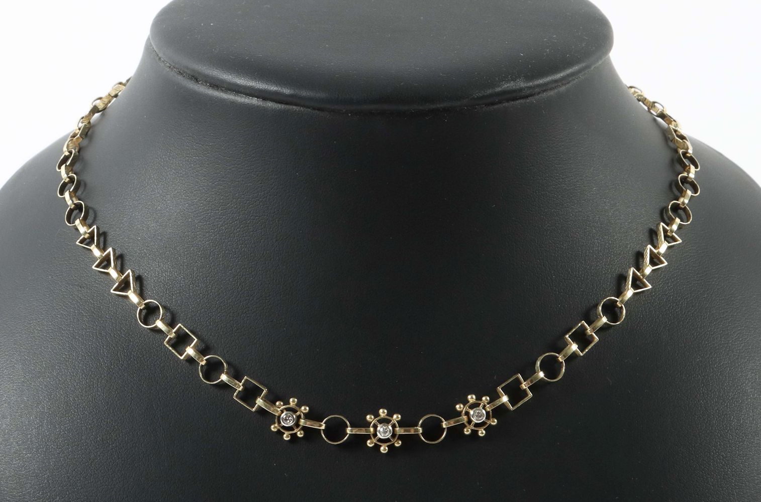 Collier mit Brillantbesatz Schwäbisch