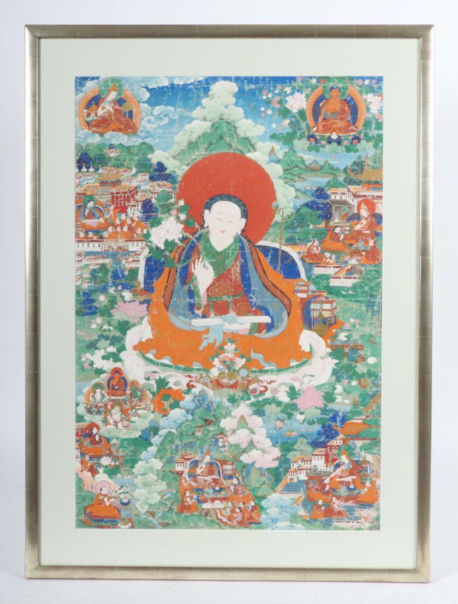 Thangka mit Kelsang Gyatsho Tibet, 18. - Image 2 of 5