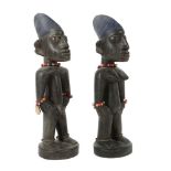 Yoruba Ibeji-Figurenpaar Nigeria, Holz