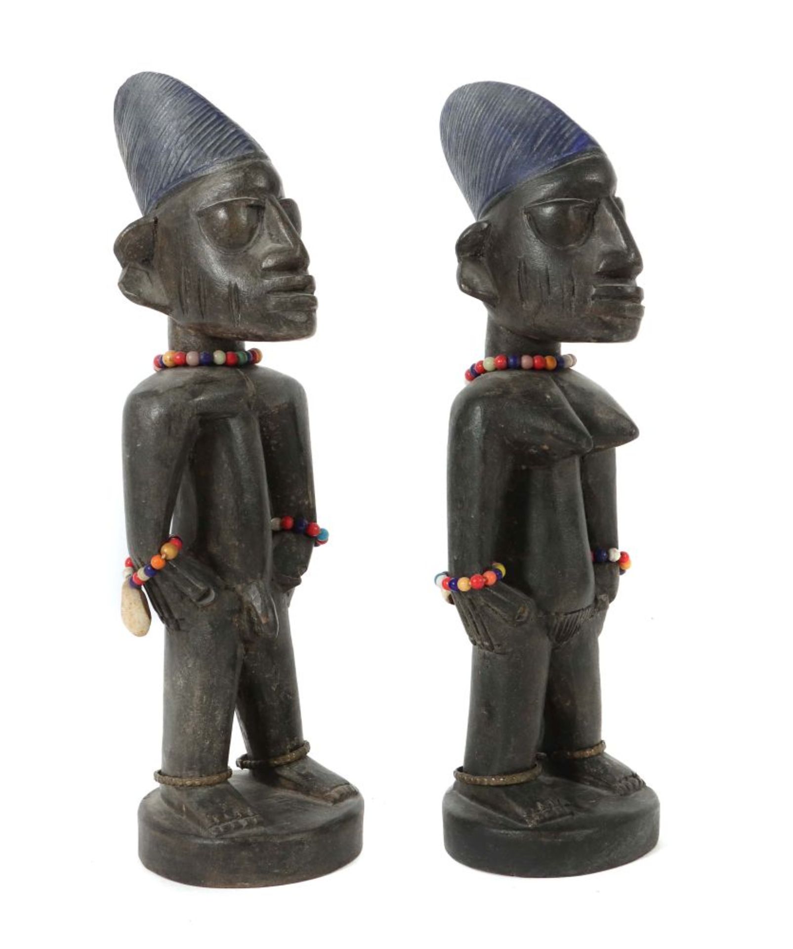 Yoruba Ibeji-Figurenpaar Nigeria, Holz
