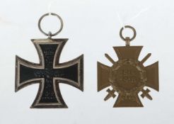 2 Orden 1.WK, 1 x Eiserenes Kreuz, EK1