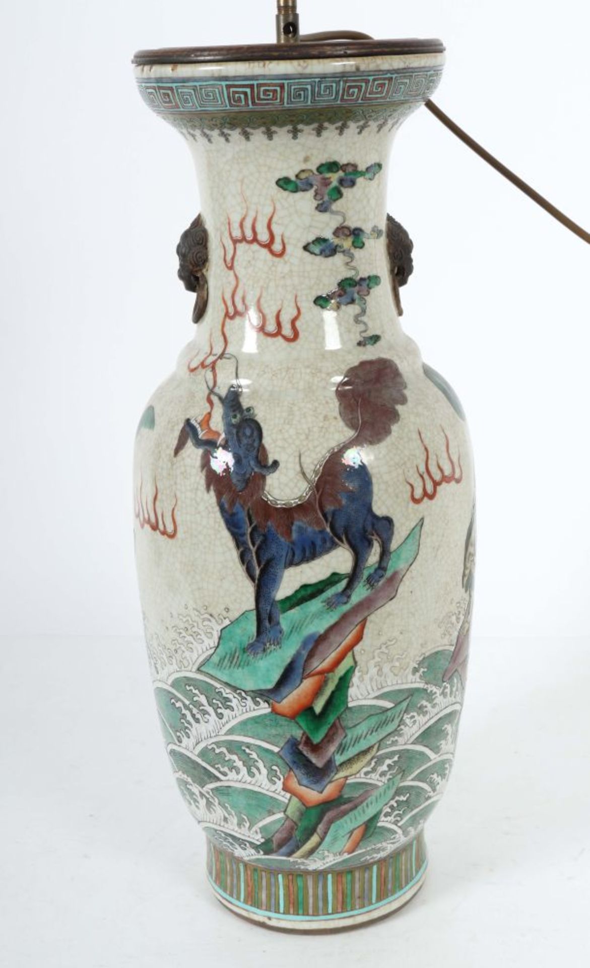 Nankingvase als Lampe China, 20. Jh., - Image 2 of 3