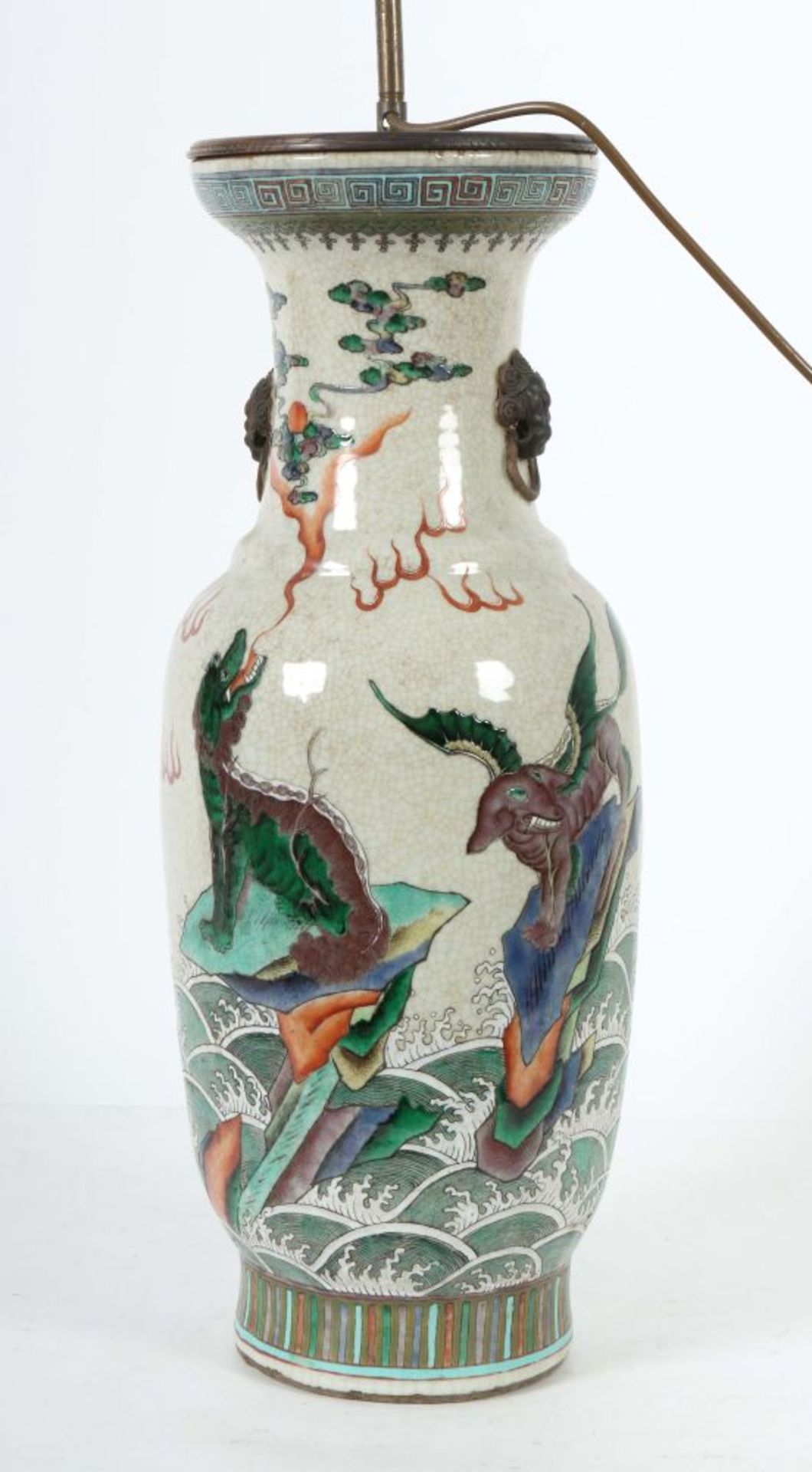 Nankingvase als Lampe China, 20. Jh., - Image 3 of 3