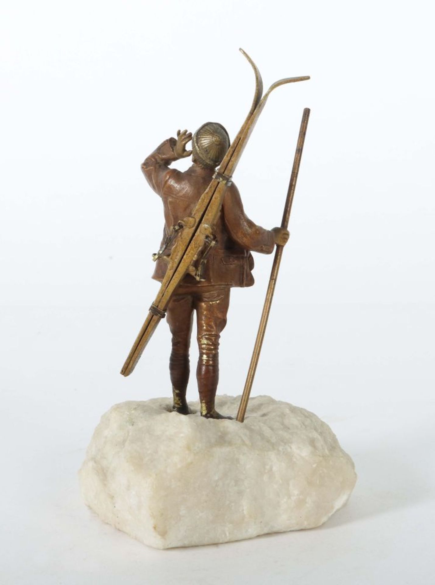 Rufender Skifahrer Wiener Bronze, um - Image 2 of 2