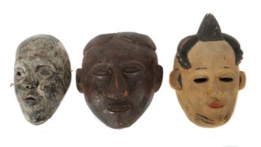Drei afrikanische Masken 1 Maske wohl