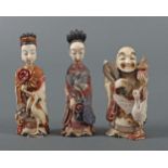 2 Snuffbottles und eine Figur China,