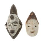 Zwei Masken der Punu Gabun, Holz