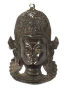 Wandmaske der Göttin Tara Indien, Ende