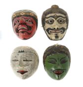 Vier Wayang Topeng Masken