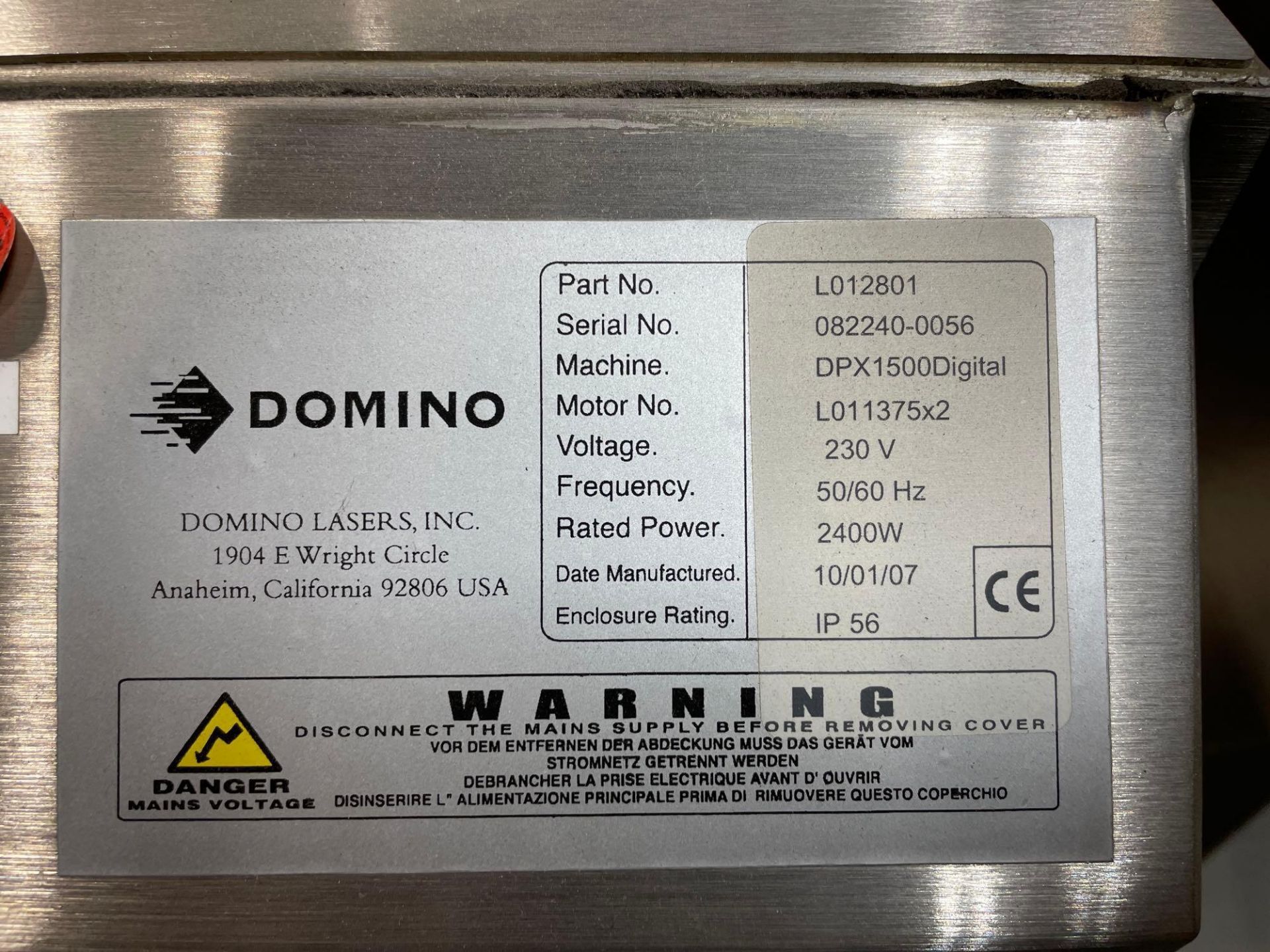 Domino DPX 1500 - Image 6 of 7