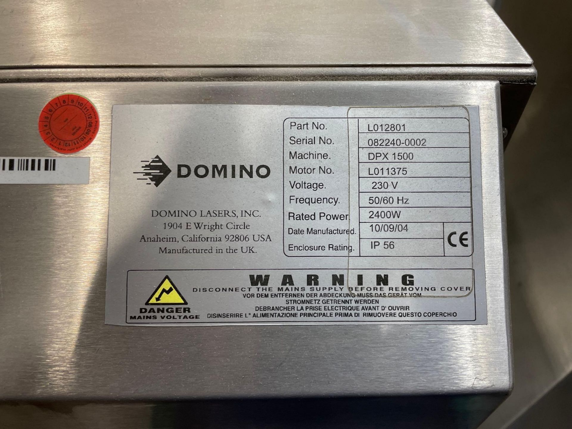 Domino DPX 1500 - Image 6 of 7