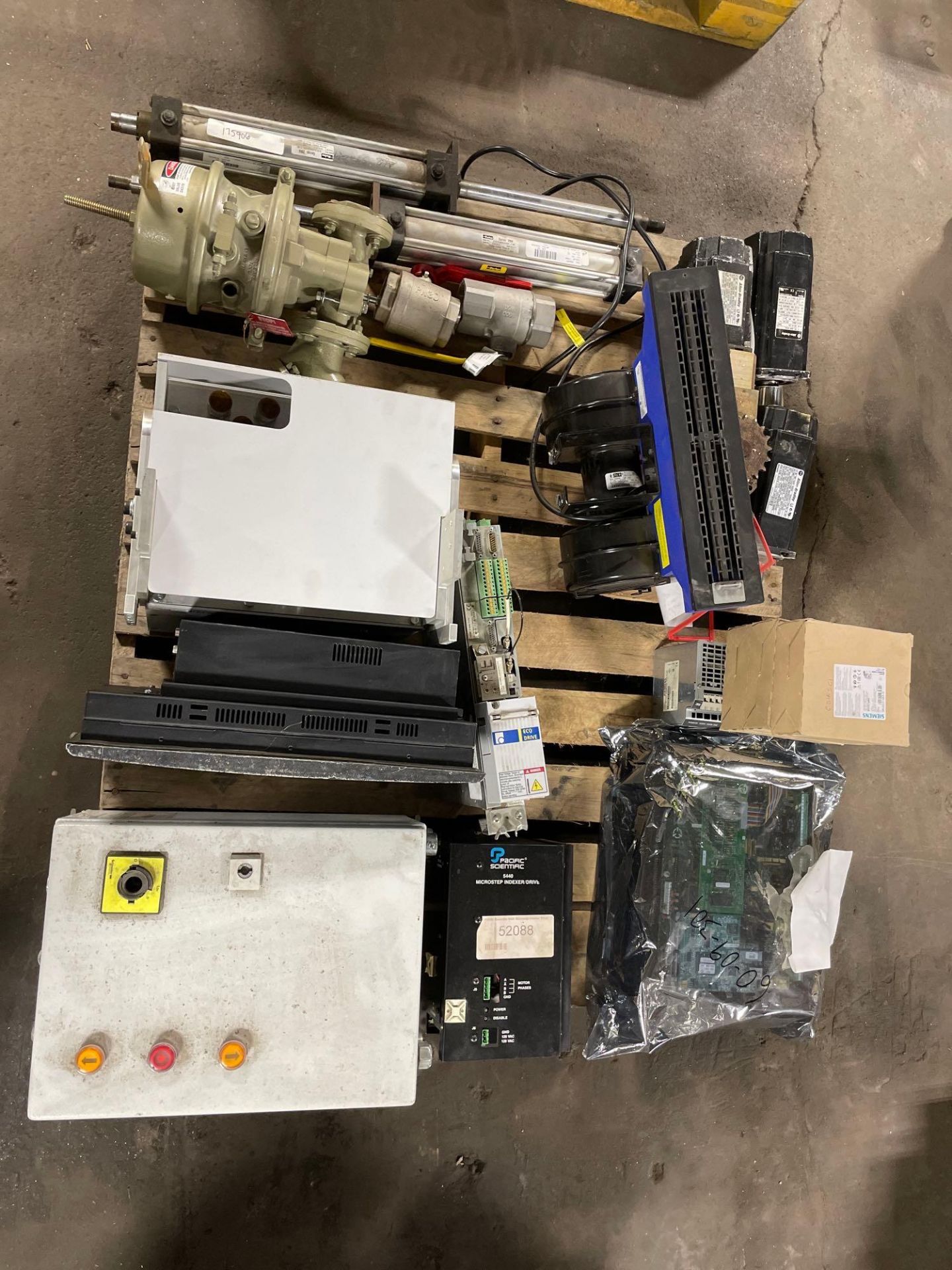 Pallet of Motors and Electrical Parts